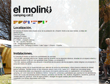 Tablet Screenshot of campingelmolino.es